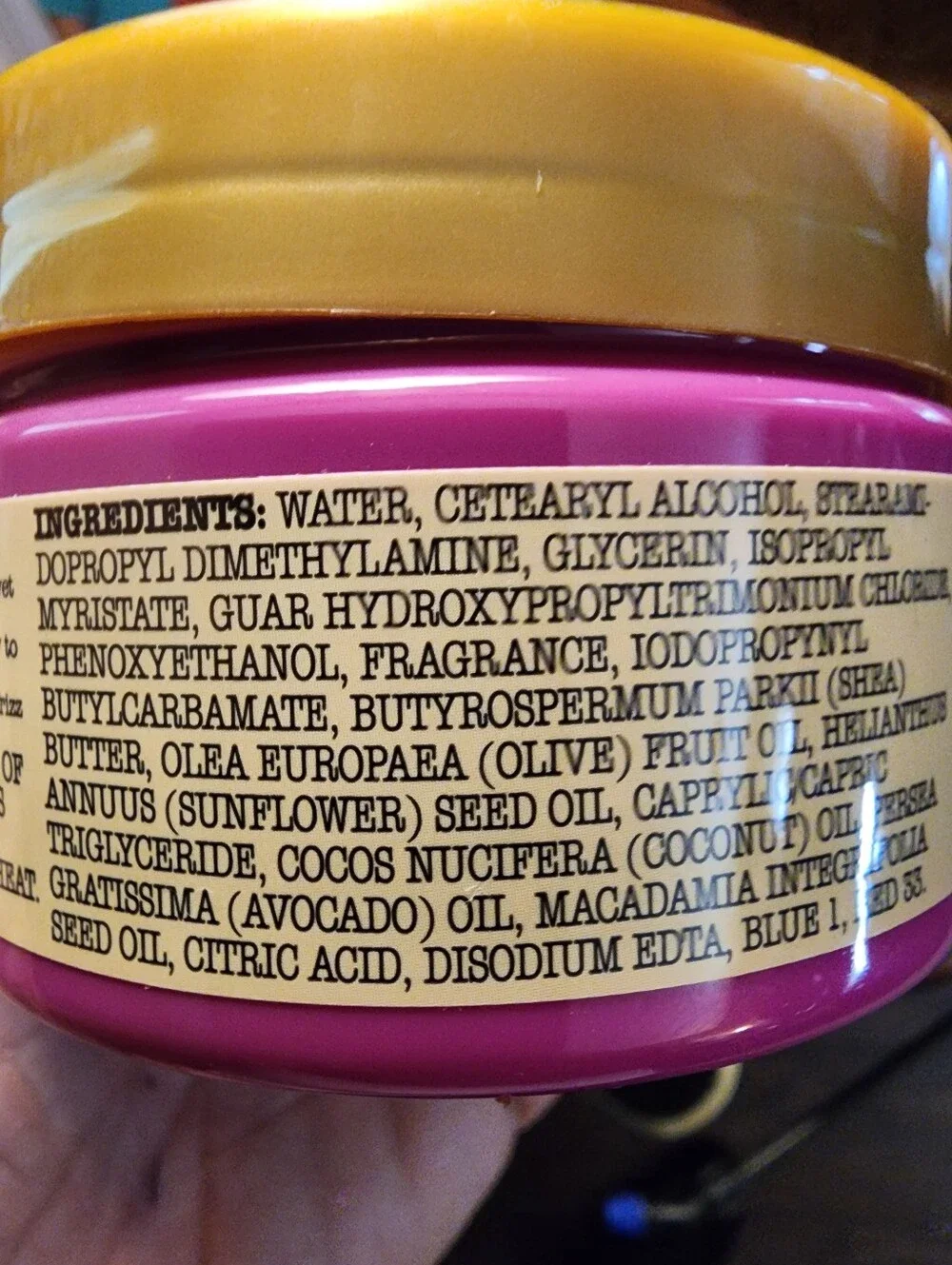(2) Shea Butter & Coconut Hair Mask - Yellow
